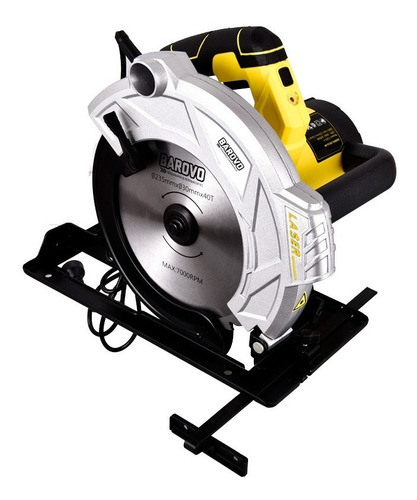 Sierra circular eléctrica Barovo CS20-A 235mm 2000W amarilla 220V