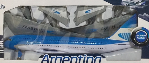 Avion Aerolinea Argentina Grande En Caja Jlt 380a-3 La Torre