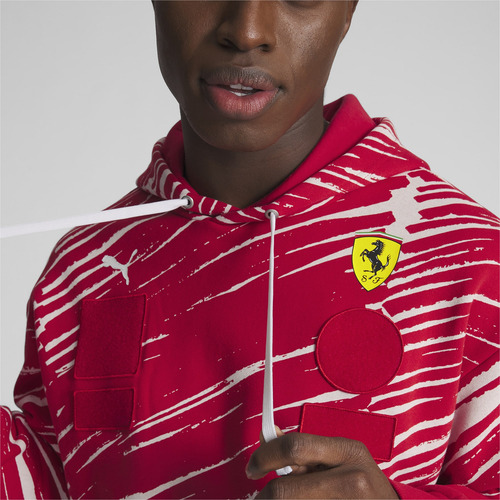 Poleron Con Capucha Ferrari F1 X Joshua Vides Las Vegas Gp