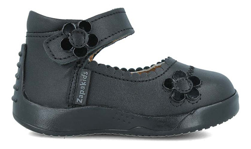 Flats Zapakids Niña Piel Zapato Negro (12.0 - 15.0)