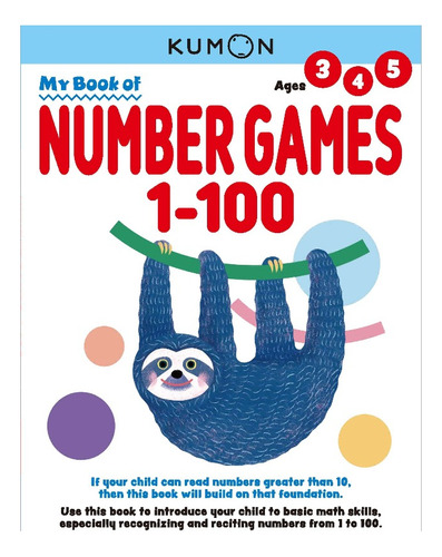 Libro Kumon Mi Libro De Juego De Números Del 1-100 En Ingles