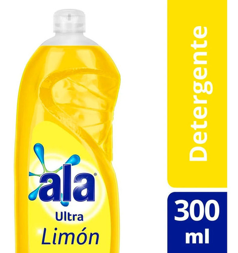 Detergente Lavavajilla Ala Ultra Desengrasante Limon 300ml