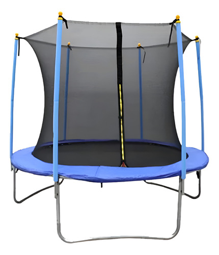 Brincolin Trampolín Infantil 8 Ft 2.40 Mts Diámetro tumbling Homex Azul con cama elástica para niños.