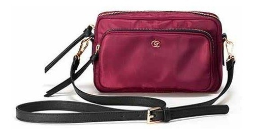 Imagen 3 de 4 de Bolso Guinda Cross Body Oriflame Correa Negra Bag Bolsa Haga