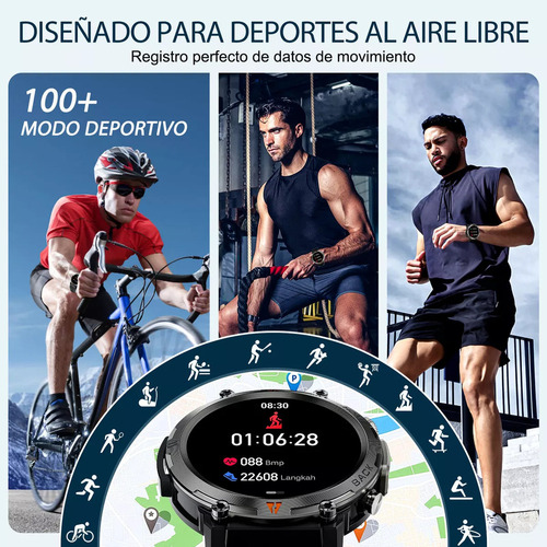B Reloj Inteligente Con Linterna Reloj Inteligente A Prueba