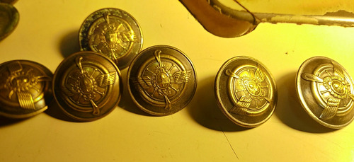 Botones De Fuerza Aérea. Bronce (Usado)
