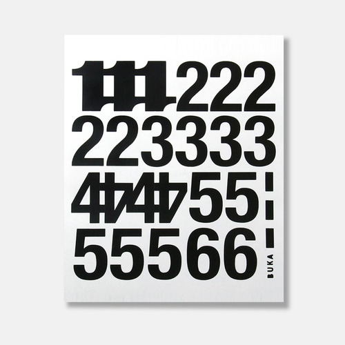 Números Autoadhesivos 5-7cm X Pack Varios Colores Letras