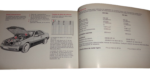 Mercedes Benz 500 Y 600 Sec 1992 Manual Original (Usado)