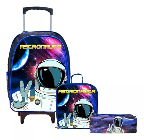 Kit Mochila Escolar Infantil Roblox 8 a 15 anos