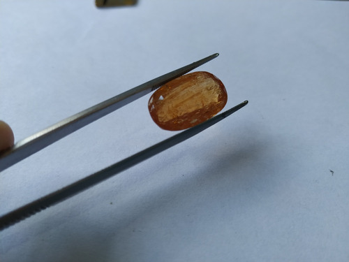 Topazio Imperial Extra Oval 16 Ct , 12 X 18 Mm Laranja Forte
