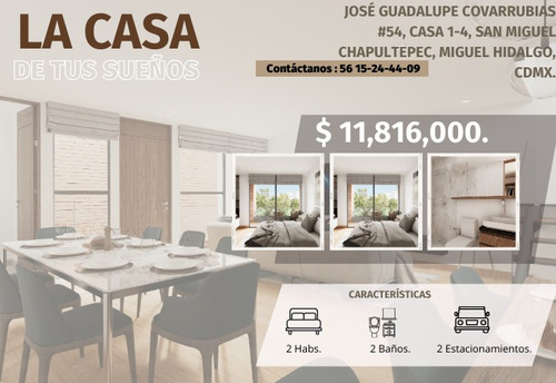 Casa En San Miguel Chapultepec Cdmx /gv16 -  Cl156