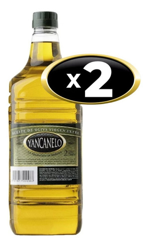 Aceite De Oliva Yancanelo Virgen Extra 2 Litros. Pack X 2