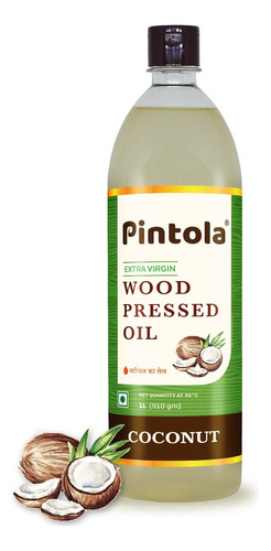 Pintola Aceite De Coco Prensado De Madera Virgen Extra, 1 Li