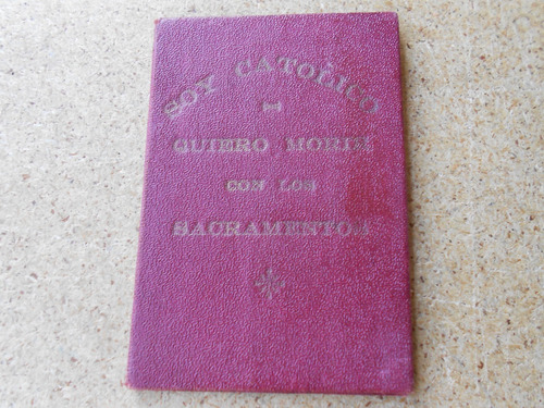 Carnet Religioso Antiguo - Soy Católico - Sin Valor Legal