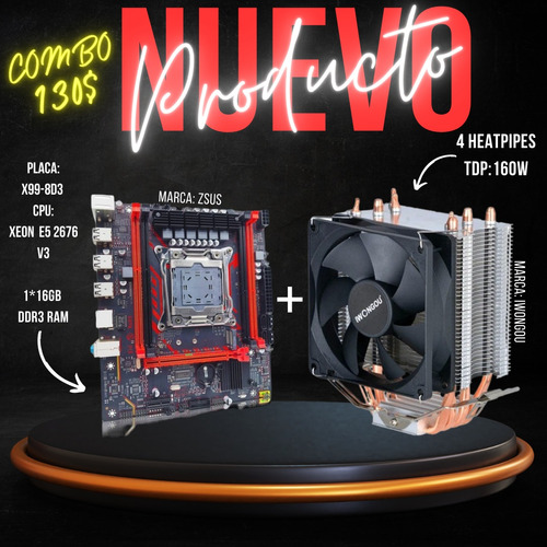 Kit Xeon E5 2676v3 + Fan Cooler