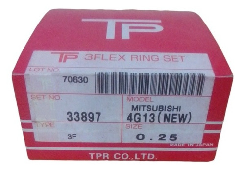 Anillos Mitsubishi Lancer 1.3 Cb1 4g13 71mm