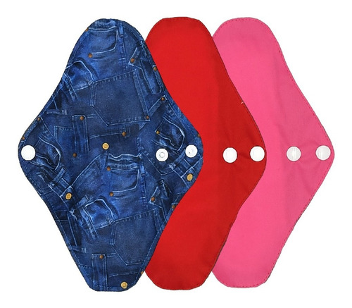 3 Pantiprotector Toallas Femeninas Ecologicas Reutilizable Diseño De La Tela