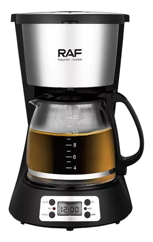 Cafetera Eléctrica Anti Derrame Por Goteo Raf R.130 Color Negro