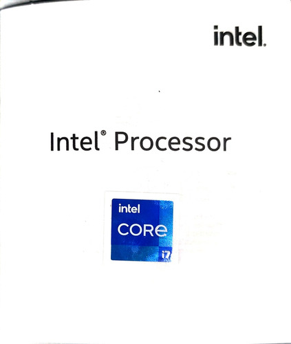 Sticker Intel Core I7 12700