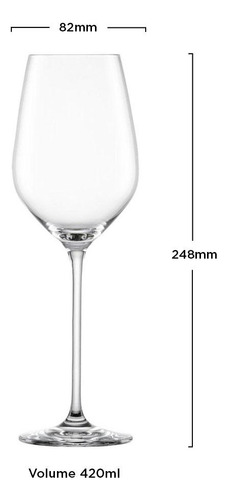 Taça Cristal Vinho Fortissimo 420ml - Schot Zwiesel - 1 Unid
