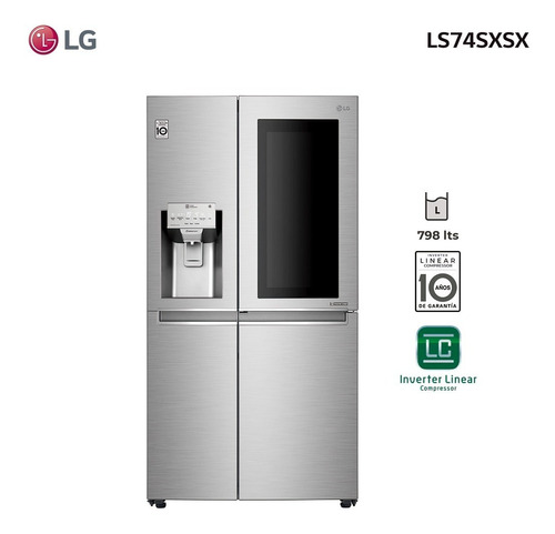 Imagen 1 de 10 de Refrigerador Instaview 689l Ls74sxsx LG - Garantía Oficial
