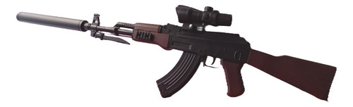 Rifle Juguete Airsoft Ak-47 Automática Hidrogel - Navidad