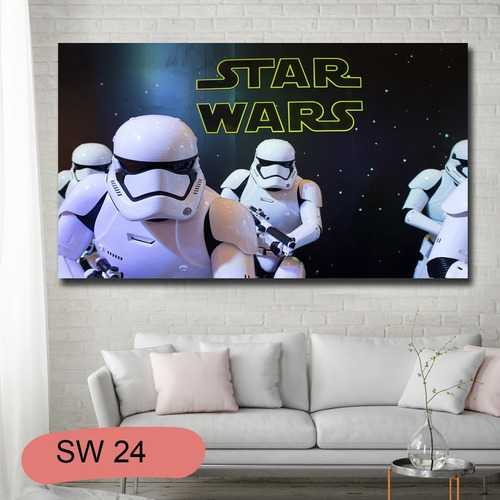 Cuadros Star Wars 120x70 Varios Diseños Tela Canvas