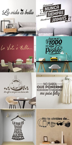 Vinilos Decorativos Para Pared Frases, De 60 X 1.10 Cms