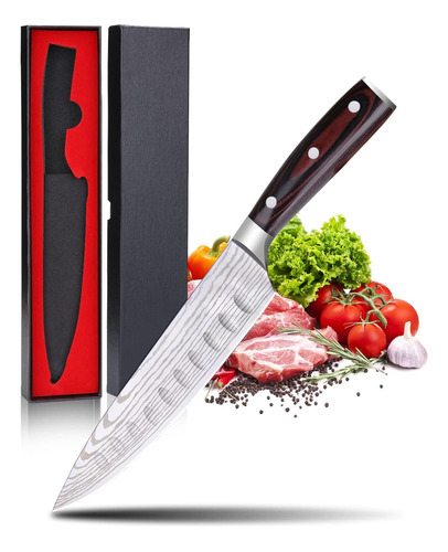 Cuchillo De Chef Profecional Aleman Alto Carbono