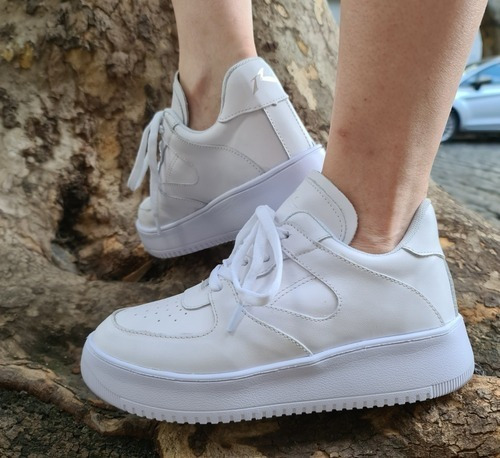 Imagen 5 de 8 de Zapatillas Rusty Hailey Plataforma Blanca Mujer Original