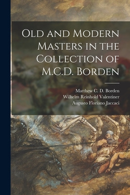 Libro Old And Modern Masters In The Collection Of M.c.d. ...
