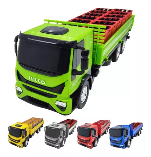 Caminhão Brinquedo Infantil Miniatura Iveco Tector Dropside