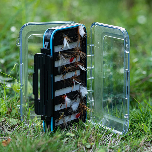 Caja De Pesca Con Mosca De Doble Cara Impermeable Para Apare