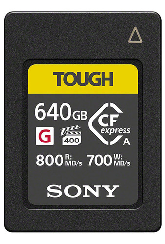 Tarjeta Memoria Sony Cfexpress Tipo A Serie Cea-g640 Gb