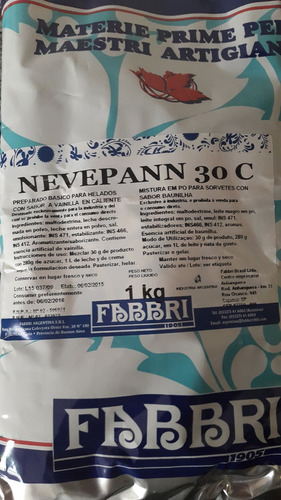 Nevepann 30 C Base P/ Helado 1kg Estabilizante Emulsionante 