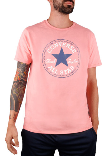 Remera Classic Fit Manga Cort Rosa Jj deportes