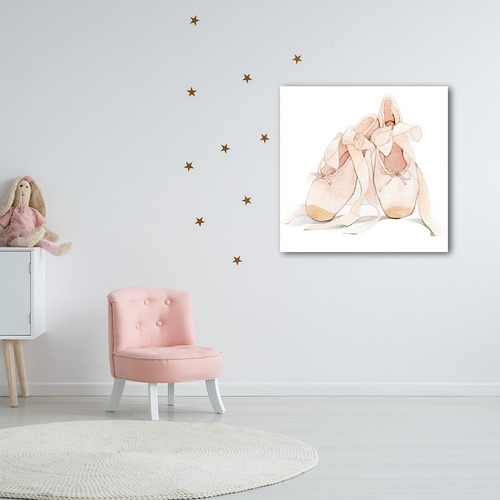 Zapatillas Ballet 50x50cm Lienzo Canvas  Decorativo