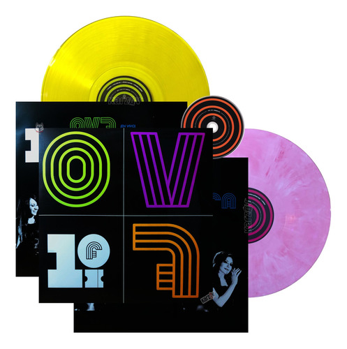 Ov7 Primera Fila Yellow Clear & Pink Splatter 2 Lp + Dvd Versión Del Álbum Estándar