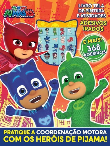 PJ Masks Livro Tela de Pintura e Atividades, de () On Line a. Editora IBC - Instituto Brasileiro de Cultura Ltda, capa mole em português, 2022