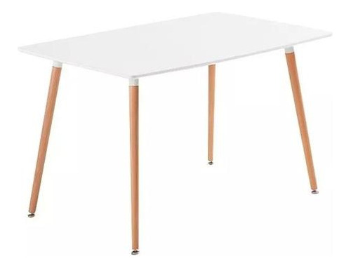 Mesa Comedor Blanca Eames Rectangular 120x80 Super Oferta