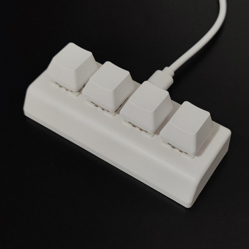 Teclado Programable De 4 Teclas, Interruptor Rojo Ctrl C V E