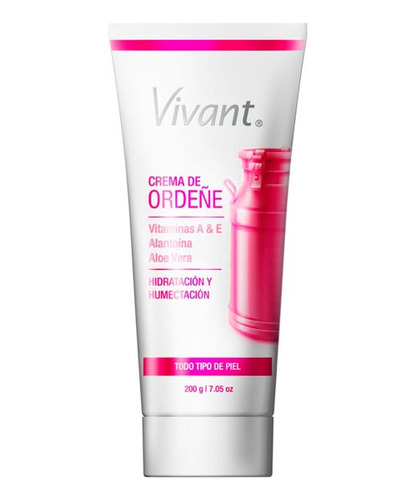 Vivant Crema De Ordeñe - Hidratacion + Humectacion X200g