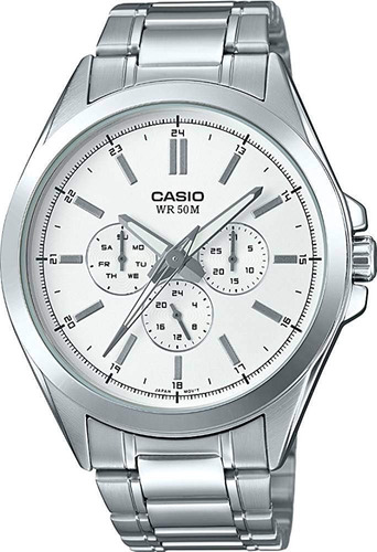 Reloj Casio Hombre Metal Mtp-sw300d-7 Gtia 2 Años Ag Oficial