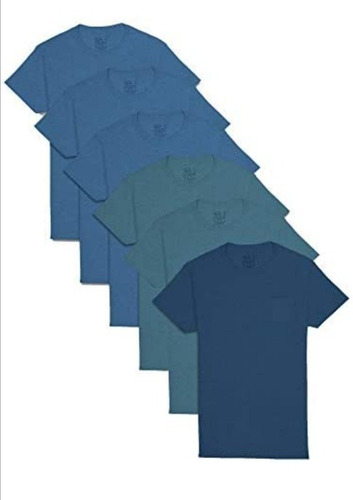 Fruit Of The Loom Playeras  Multipack (azul) 