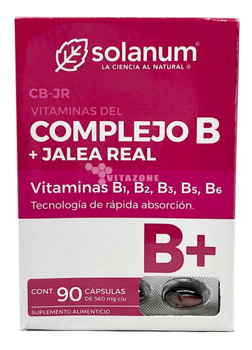 Complejo B Jalea Real 90 Cápsulas Solanum B1-b6