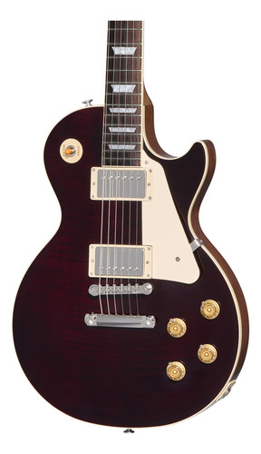 Gibson Les Paul Standard 50s Figured Top Made In Usa Estuche Color Translucent Oxblood Material Del Diapasón Indian Rosewood Orientación De La Mano Diestro