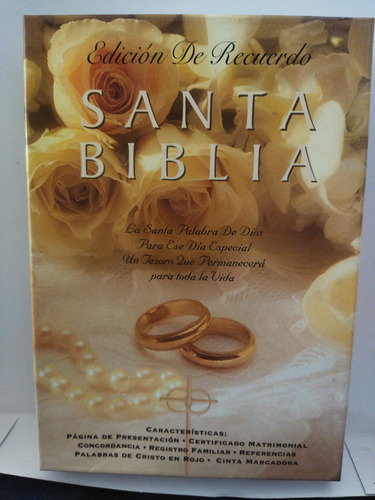 Santa Biblia Edic Recuerdo De Boda Para Novias. Reina-valera