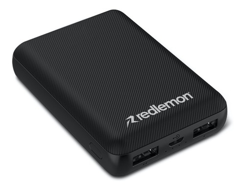 Redlemon Power Bank 10,000 Mah Batería Externa De Emergencia Color Negro