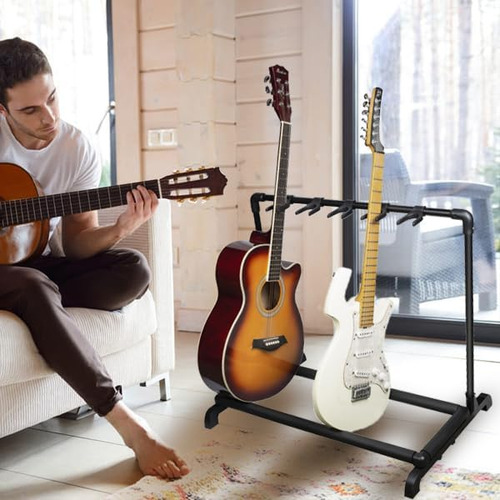 Azor Soporte Para Guitarra Múltiple Con Diseño Plegable, Sop
