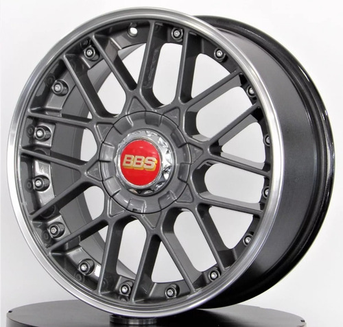 02 Rodas Bbs Rs 2 Aro 17x7 4x100 (2 Unid) + Bicos